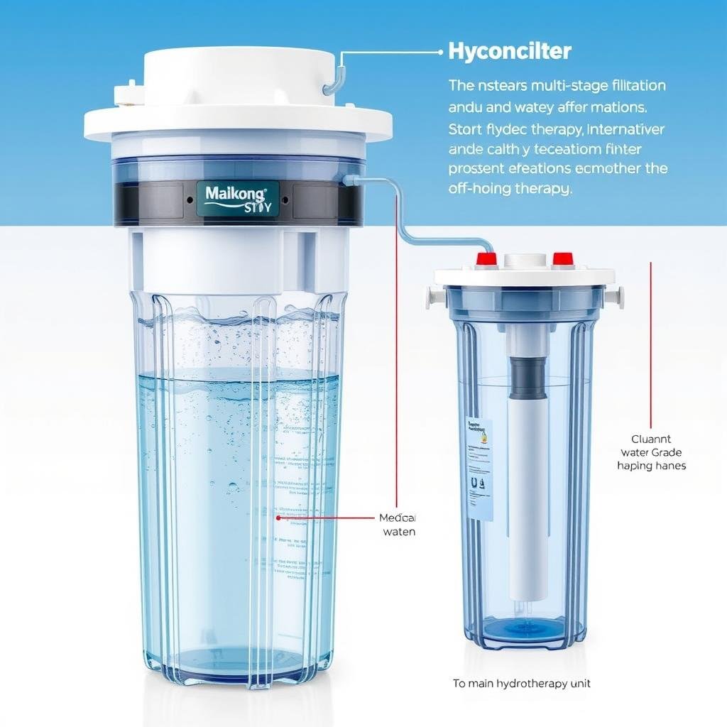 Advanced water filtration system of Maikong colon hydrotherapy equipment Advanced water filtration system of Maikong colon hydrotherapy equipment