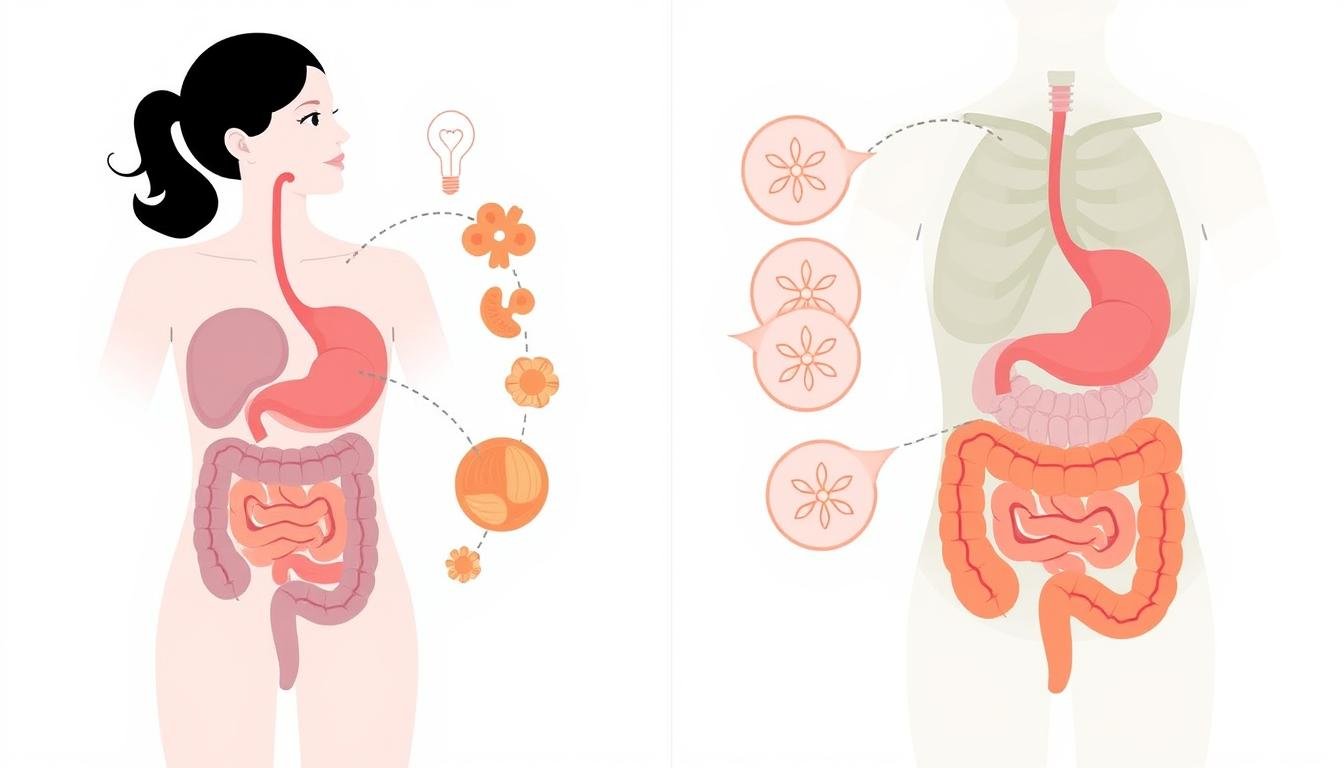 Before and after comparison showing potential benefits of colon hydrotherapy