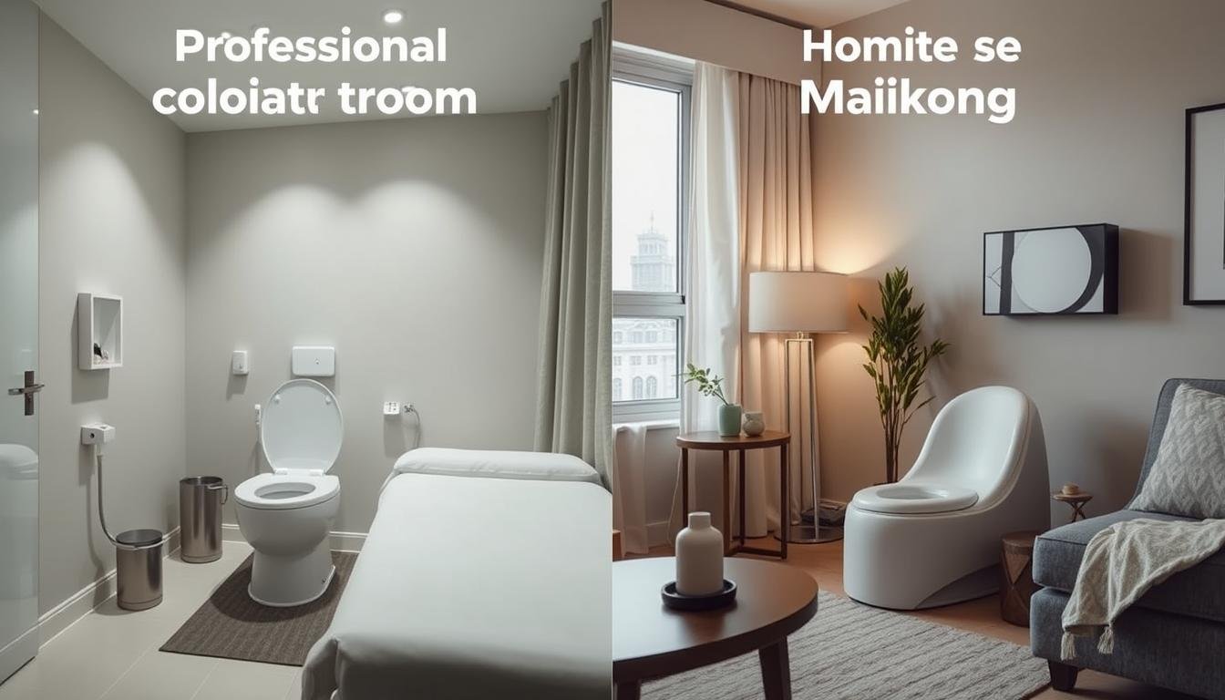 Comparison between home and professional colonic treatments Comparison between home and professional colonic treatments