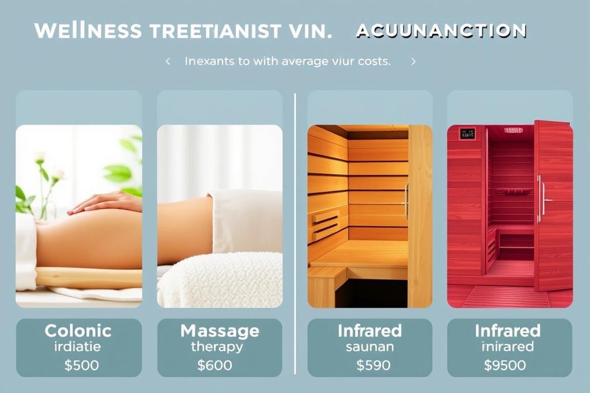 Comparison of different wellness treatments including colonic irrigation Comparison of different wellness treatments including colonic irrigation