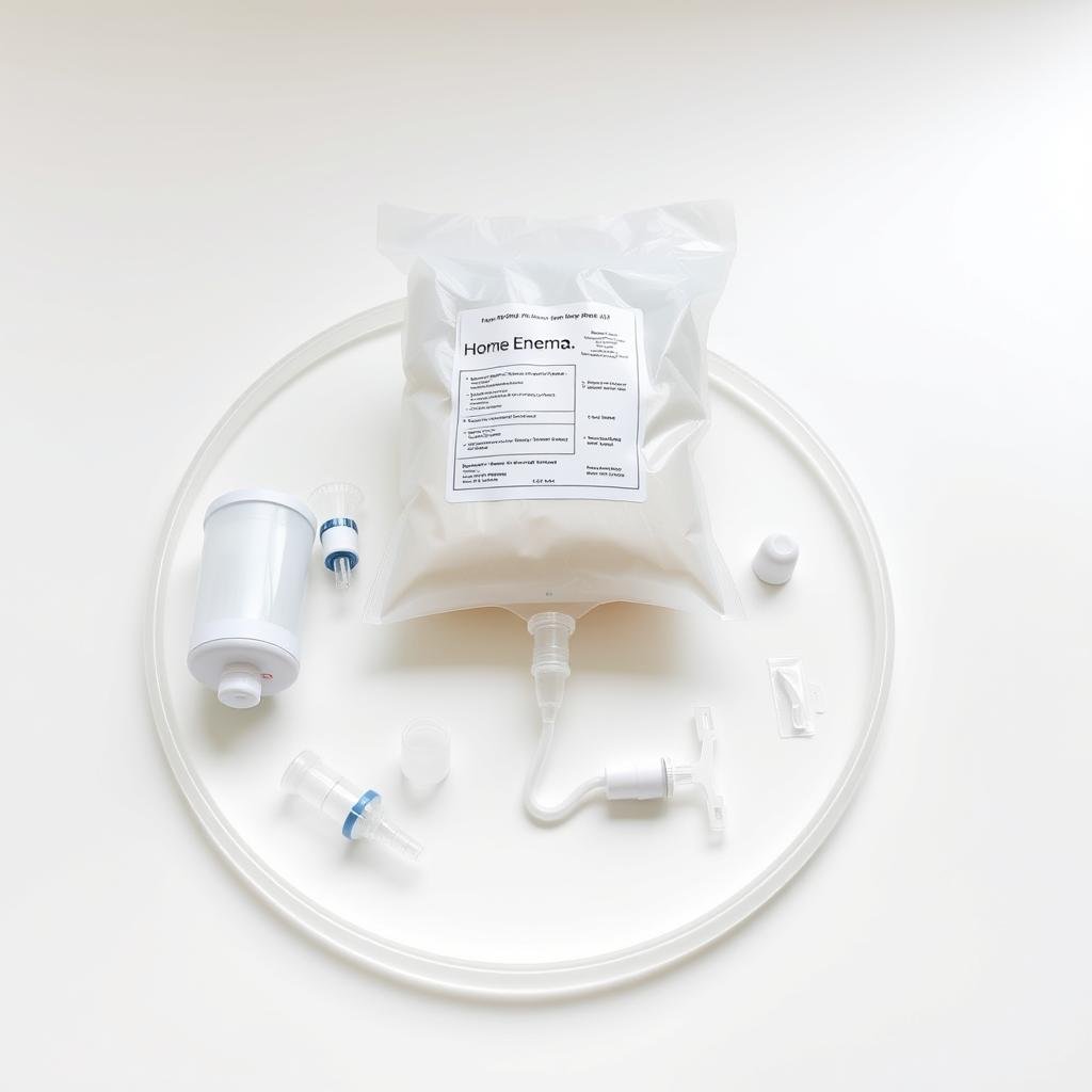 Enema kit for home colon cleansing