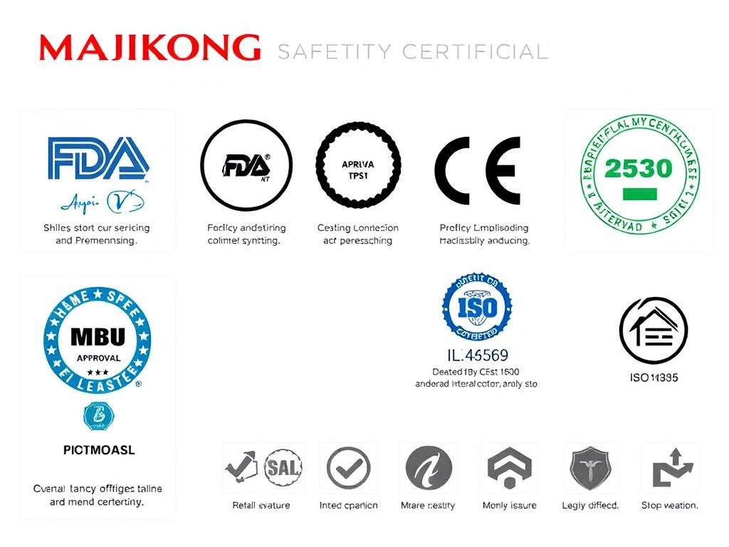 MAIKONG colonic machine safety certification badges and features