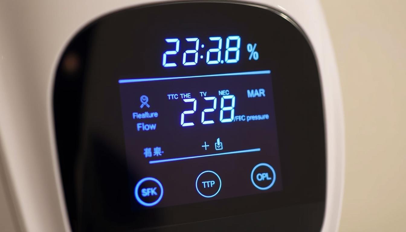 Maikong Colon Hydrotherapy Device in use with digital display showing settings