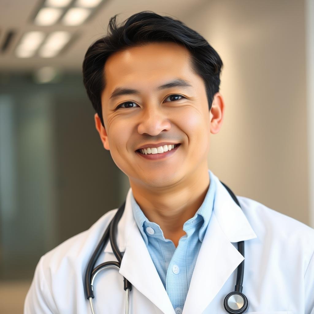 Portrait of Dr. Michael Chen, Medical Director