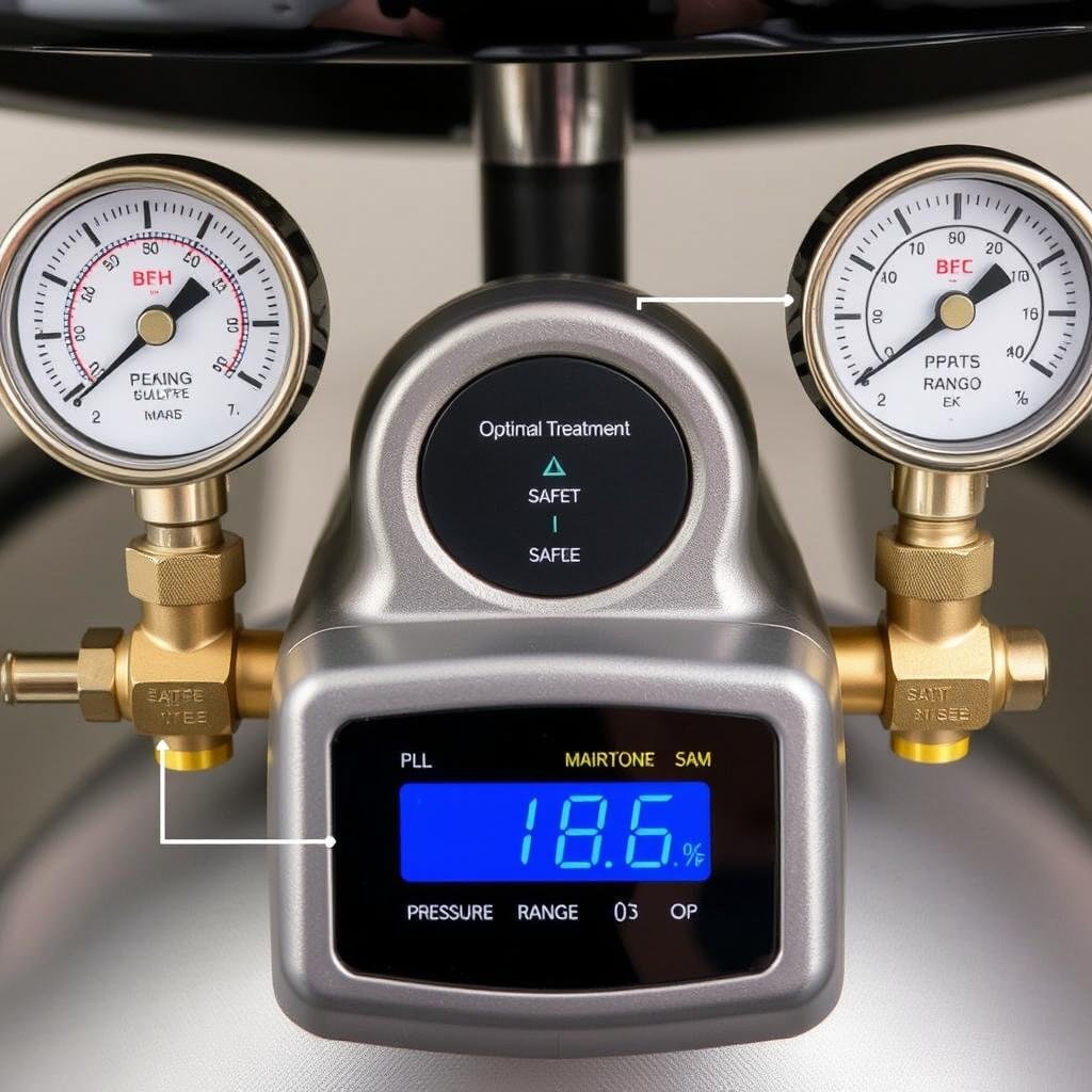 Pressure monitoring system of Maikong colon hydrotherapy equipment Pressure monitoring system of Maikong colon hydrotherapy equipment