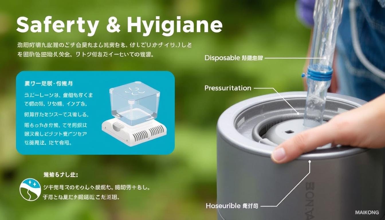 Safety and hygiene features of Maikong colon hydrotherapy device Safety and hygiene features of Maikong colon hydrotherapy device