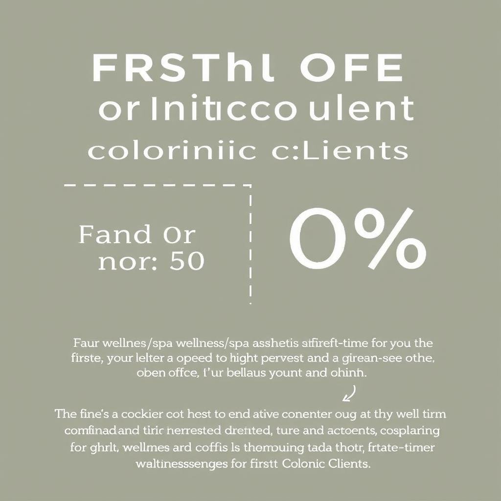 Special offer coupon for first-time colonic clients Special offer coupon for first-time colonic clients