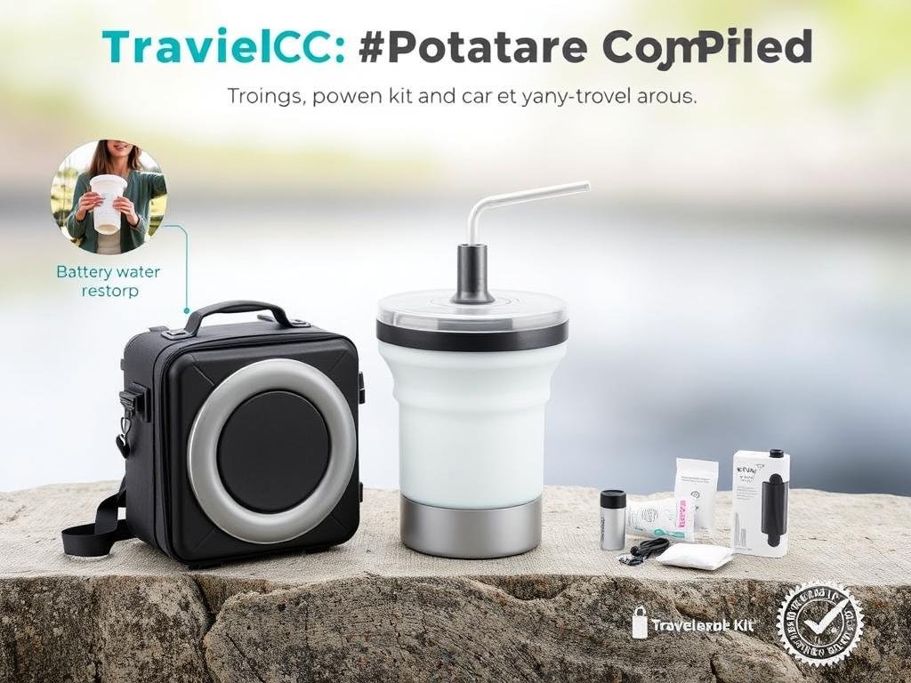 TravelClean Portable Colonic System in carrying case