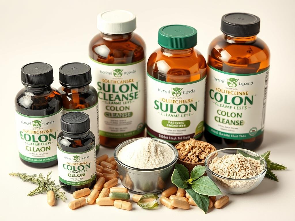 Various herbal colon cleanse supplements and their ingredients