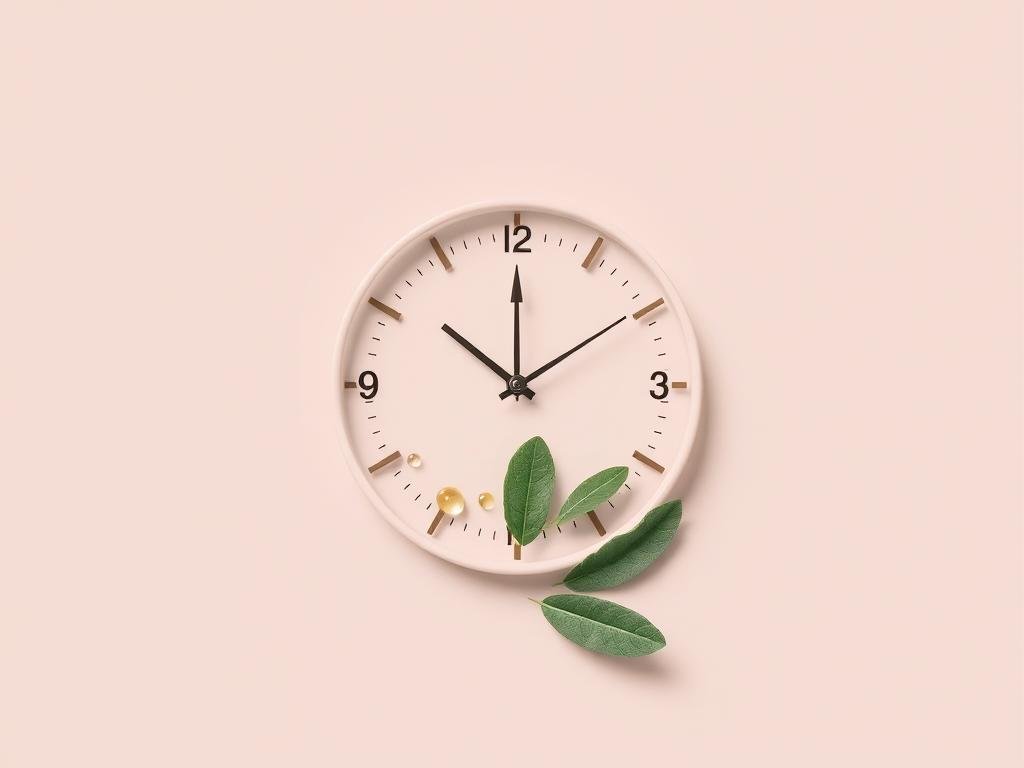 Clock showing regular timing representing improved bowel regularity