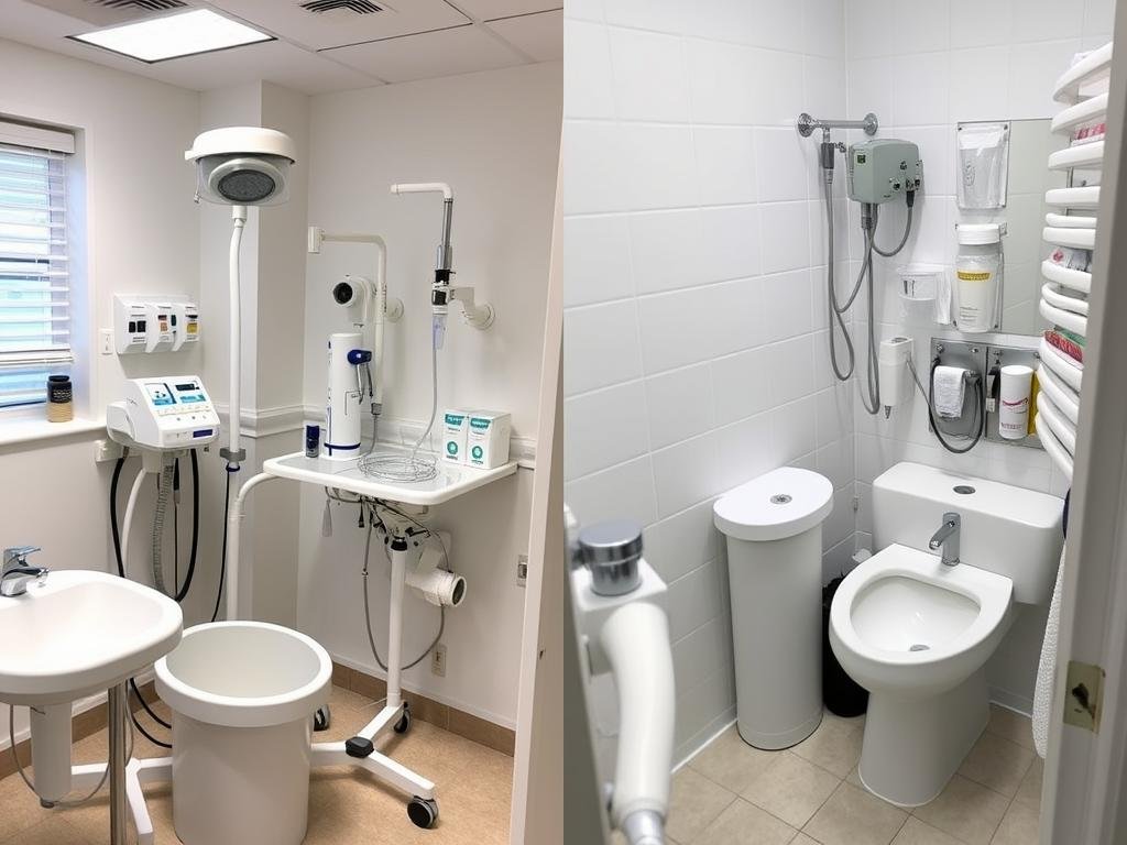 Comparison between professional colonic irrigation clinic setup versus home DIY kit