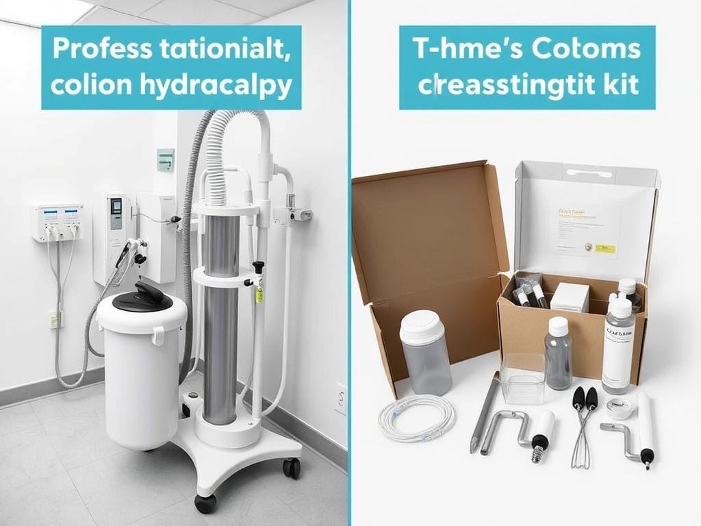 Comparison of professional colon hydrotherapy equipment versus at-home kits Comparison of professional colon hydrotherapy equipment versus at-home kits
