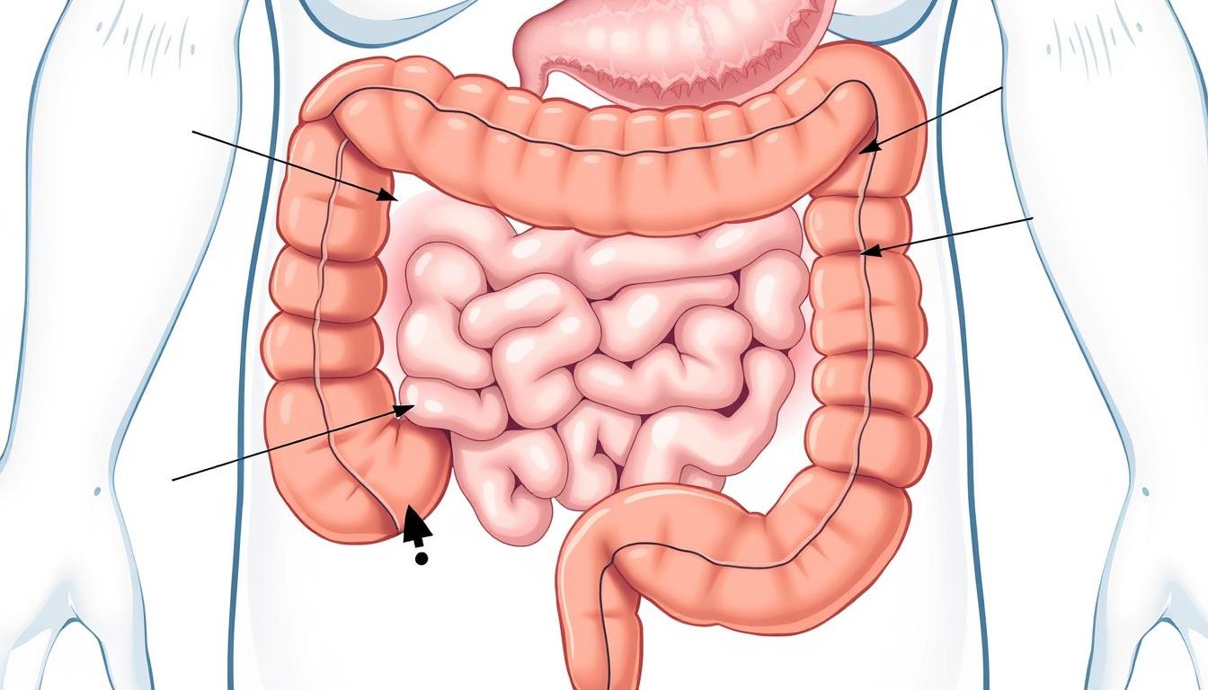 Top Benefits of a Colon Flush: What Science Says 1 Diagram showing the digestive system with focus on the colon flush process