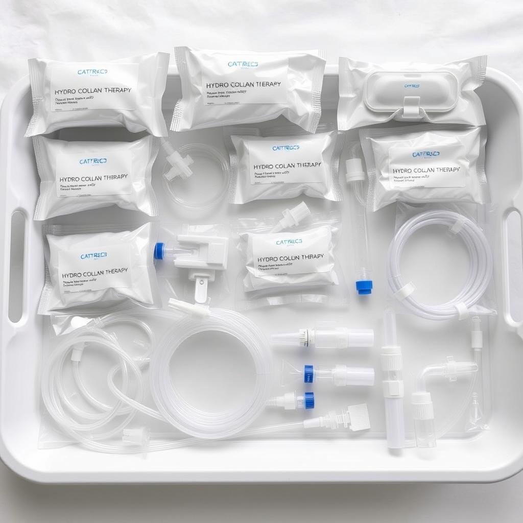 Disposable components of hydro colon therapy equipment