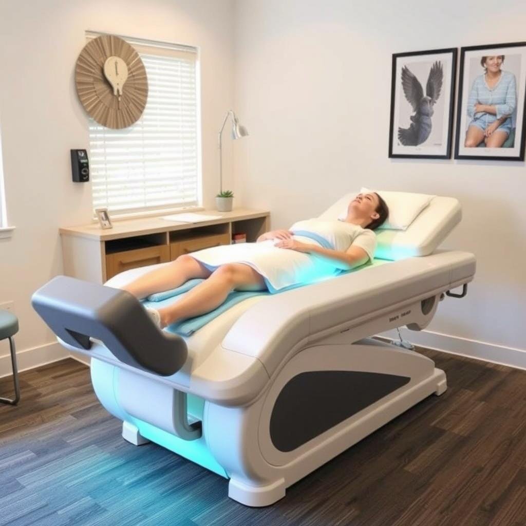 Ergonomic design of hydro colon therapy bed