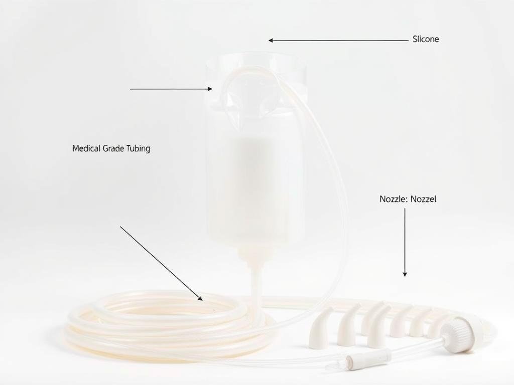 Flowmaster Complete Colon Cleanse Kit with silicone bag and accessories