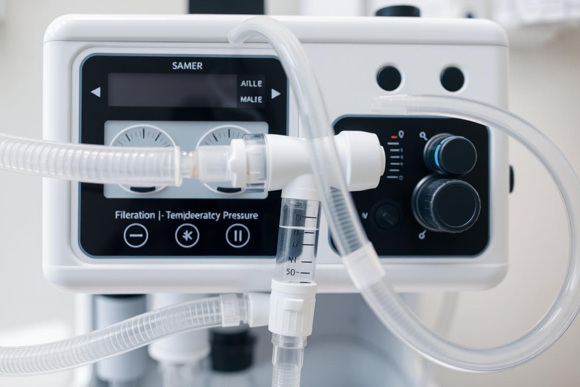 Modern colon hydrotherapy equipment with disposable components highlighting safety and hygiene standards
