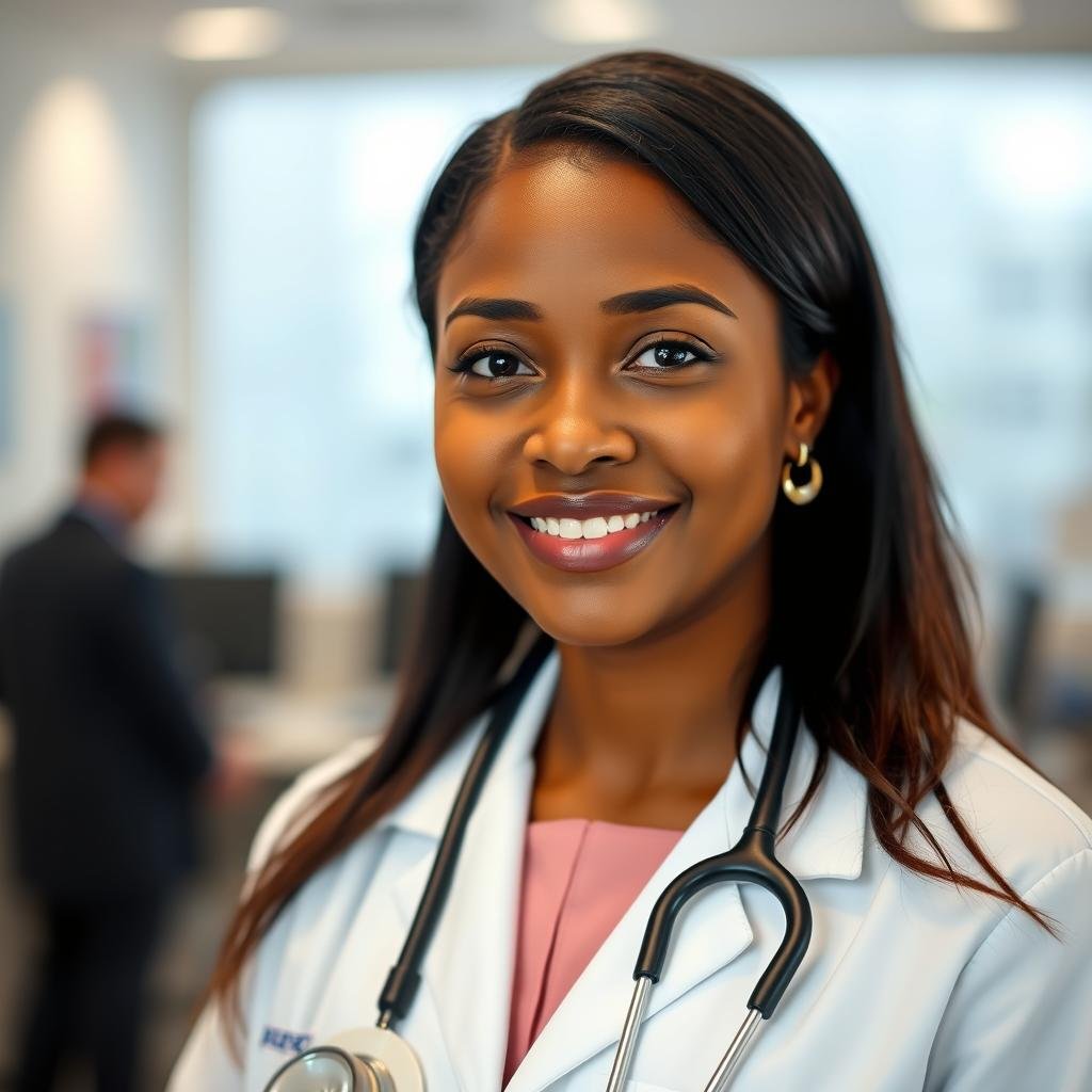 Portrait of a professional gastroenterologist in a medical setting