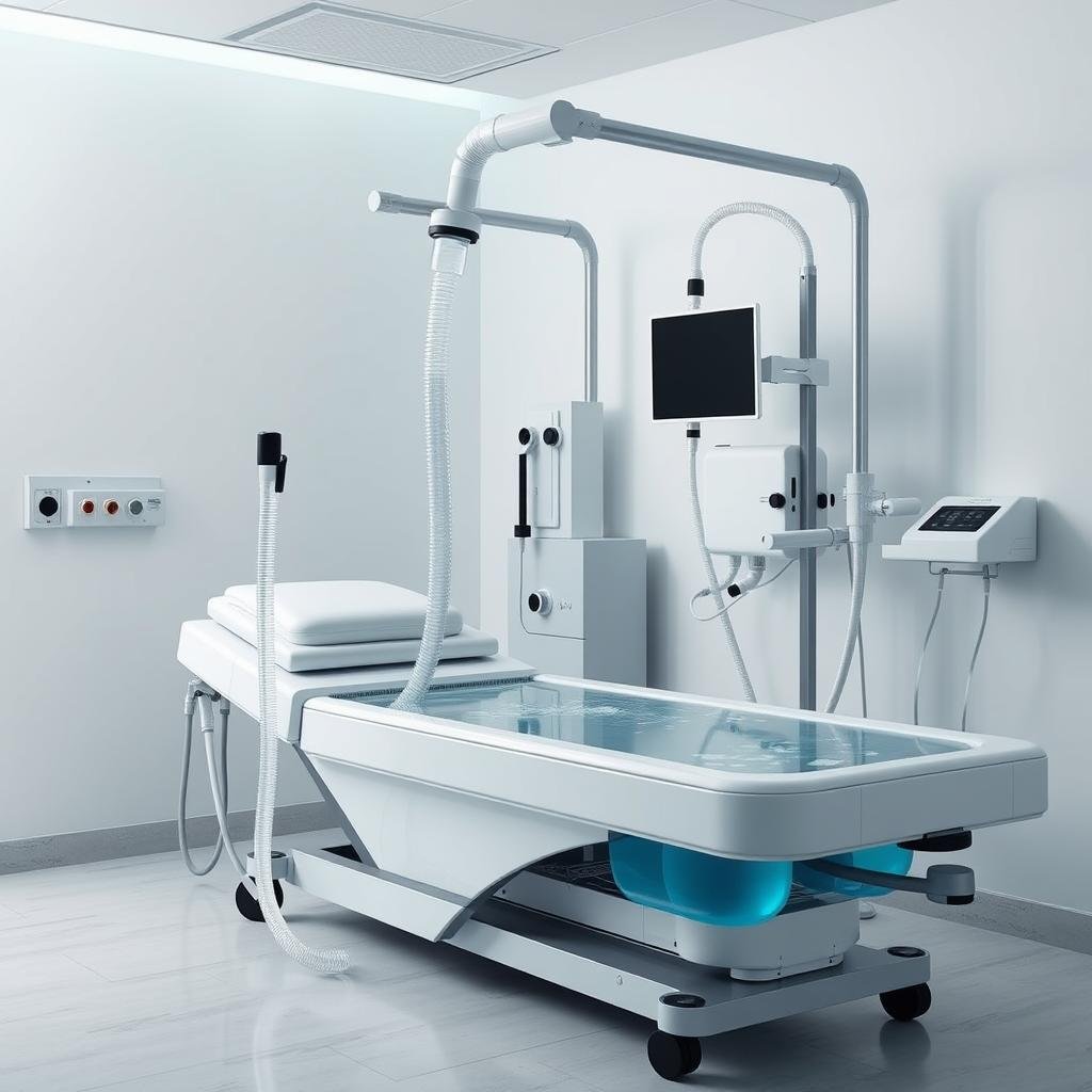 Professional colon hydrotherapy equipment used for colon flush procedures Professional colon hydrotherapy equipment used for colon flush procedures