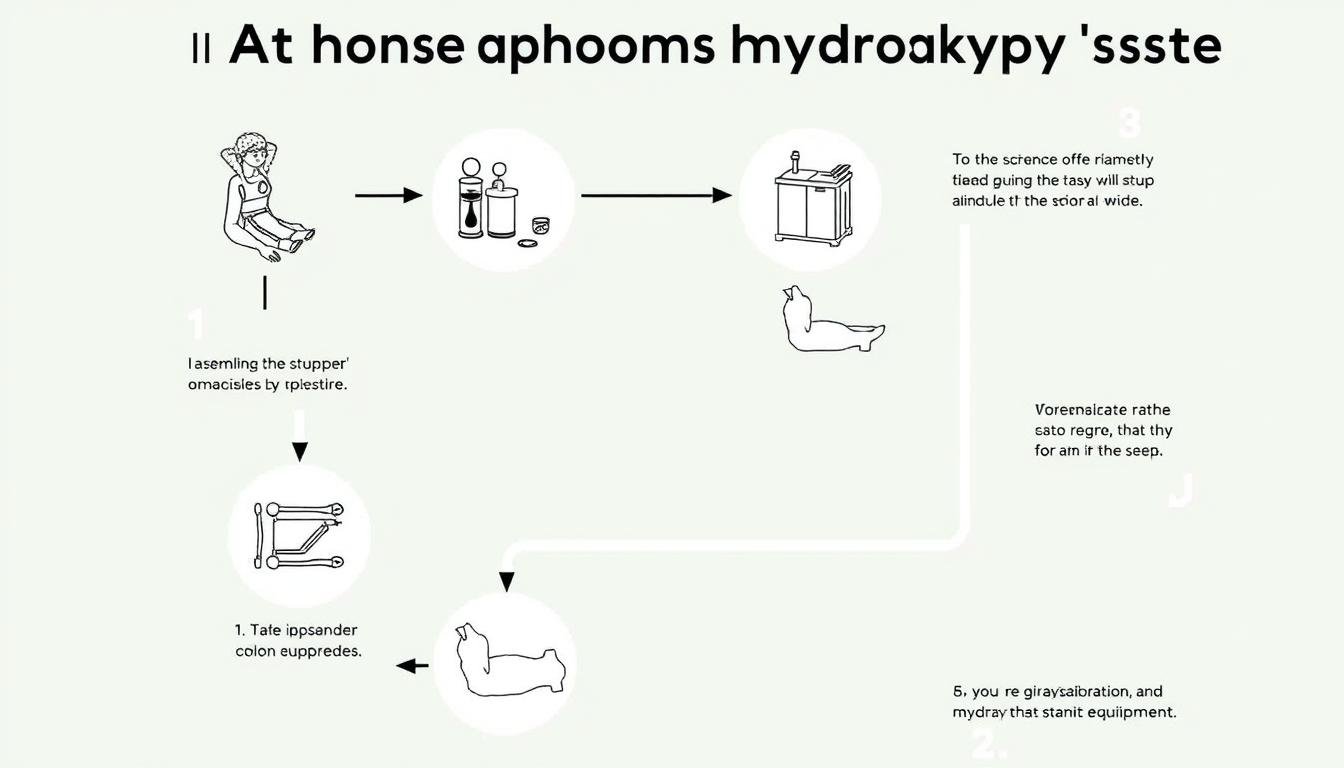 Step-by-step visual guide for setting up at-home colon hydrotherapy equipment Step-by-step visual guide for setting up at-home colon hydrotherapy equipment