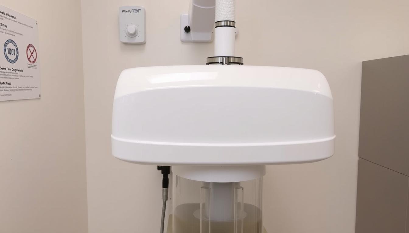 Certified Colon Hydrotherapy Machine in a professional clinic setting Certified Colon Hydrotherapy Machine in a professional clinic setting