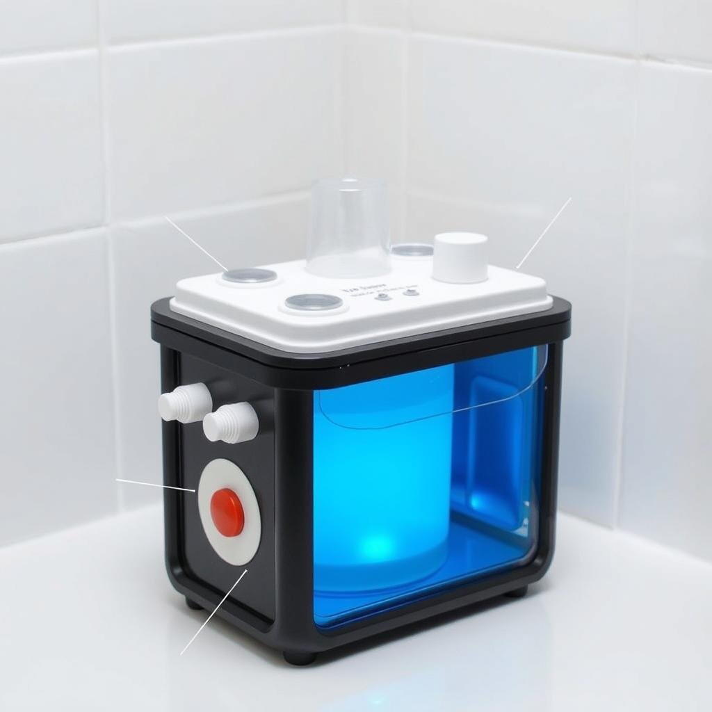 Compact portable colon hydrotherapy device for home use Compact portable colon hydrotherapy device for home use
