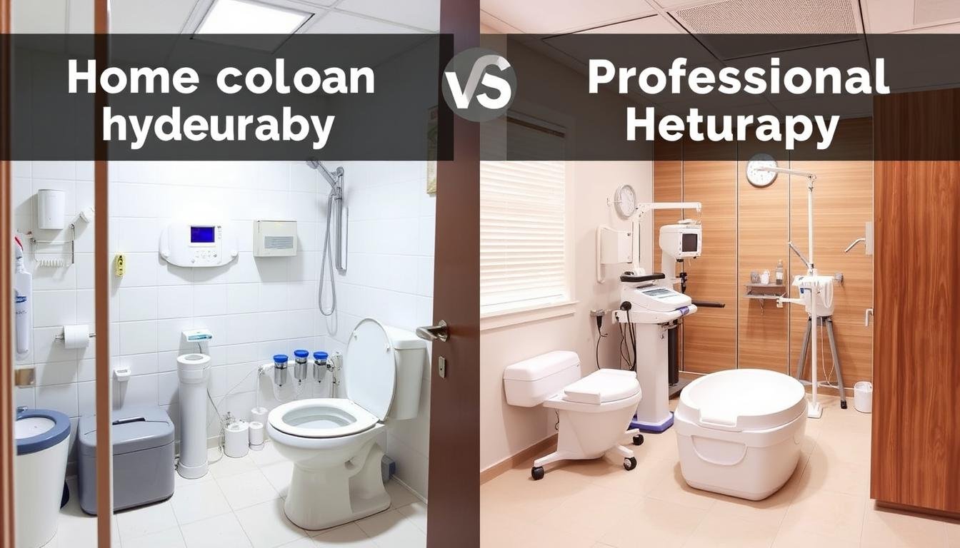 Comparison of home and professional colon hydrotherapy settings