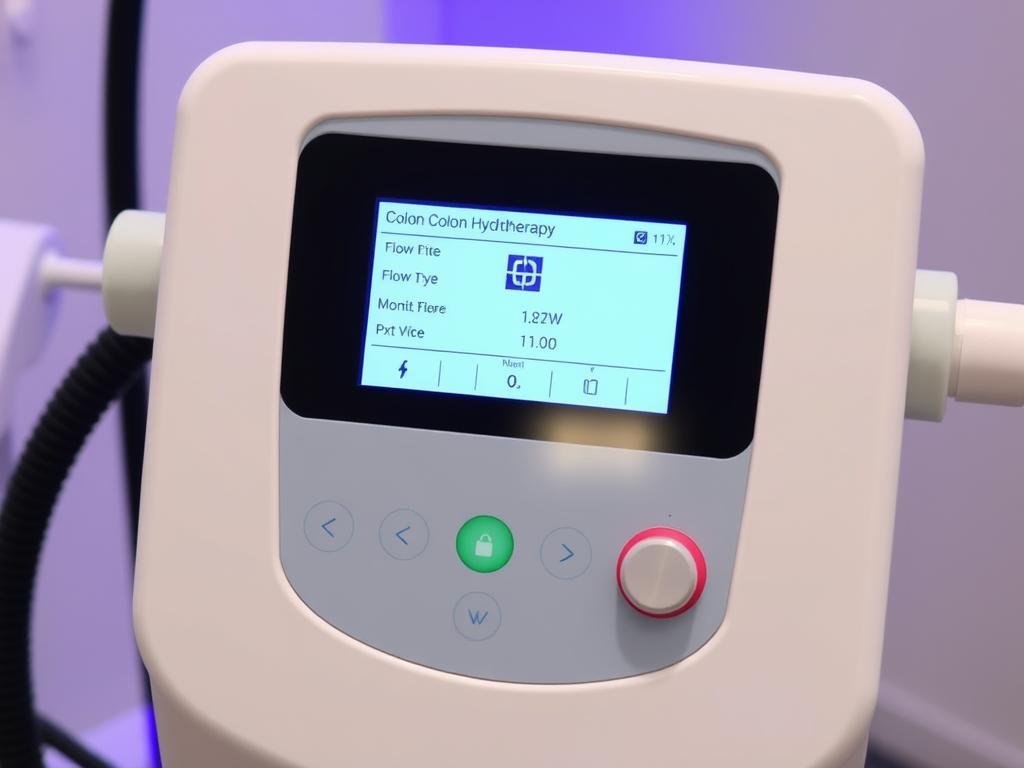Computerized control system of a colon hydrotherapy machine