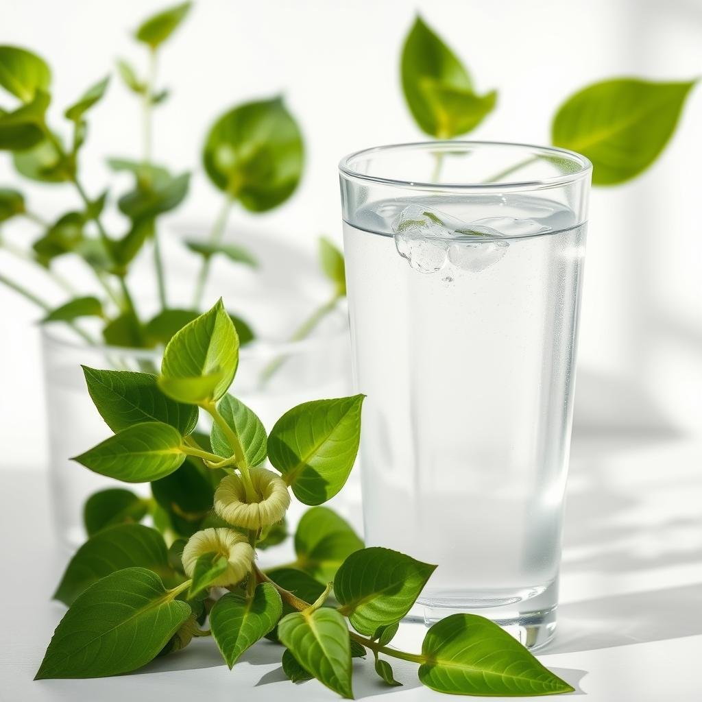 Detoxification concept with clean water