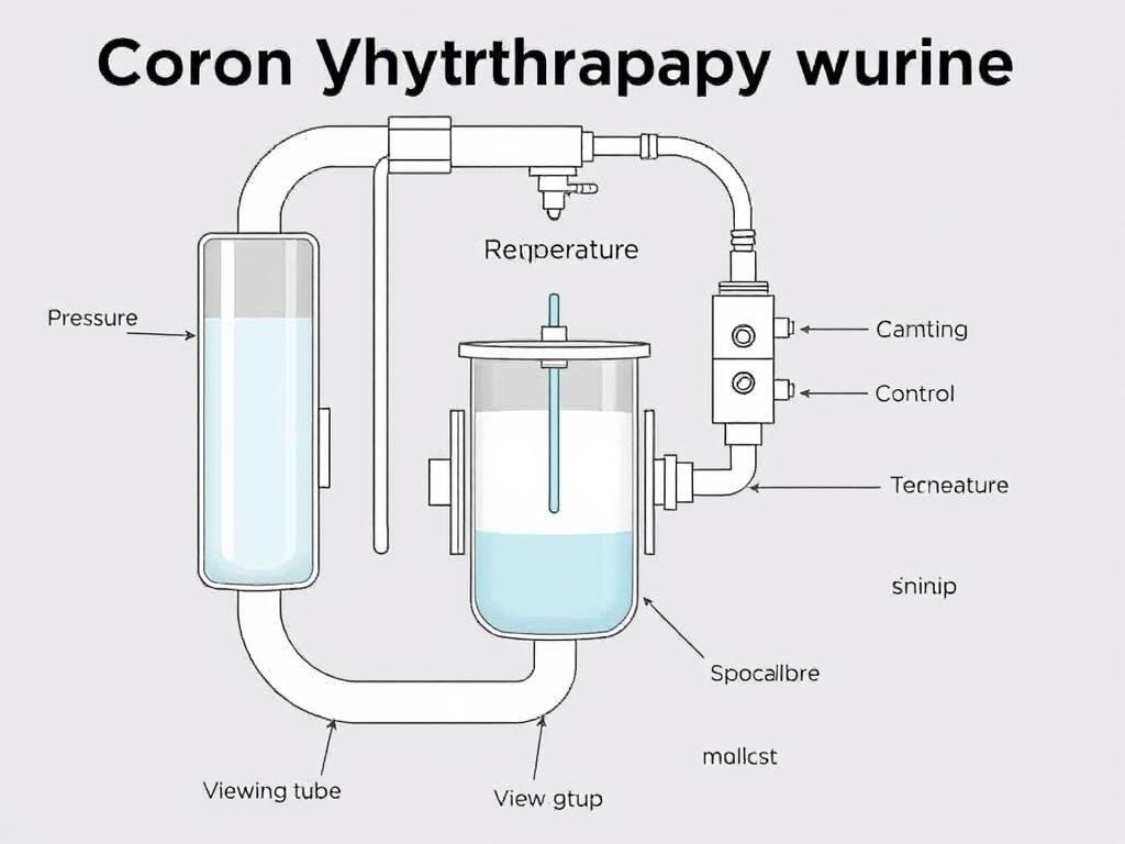Diagram showing how a colon hydrotherapy machine works Diagram showing how a colon hydrotherapy machine works