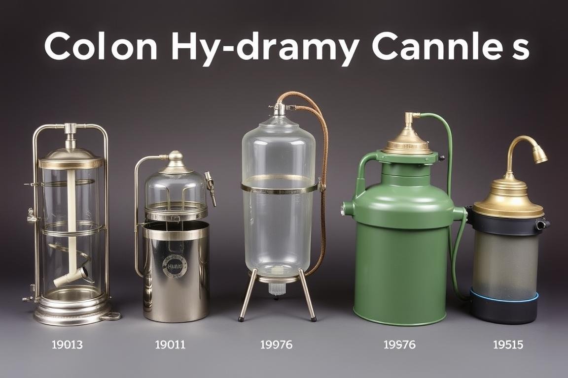Evolution of colon hydrotherapy equipment from the 1900s to 1950s