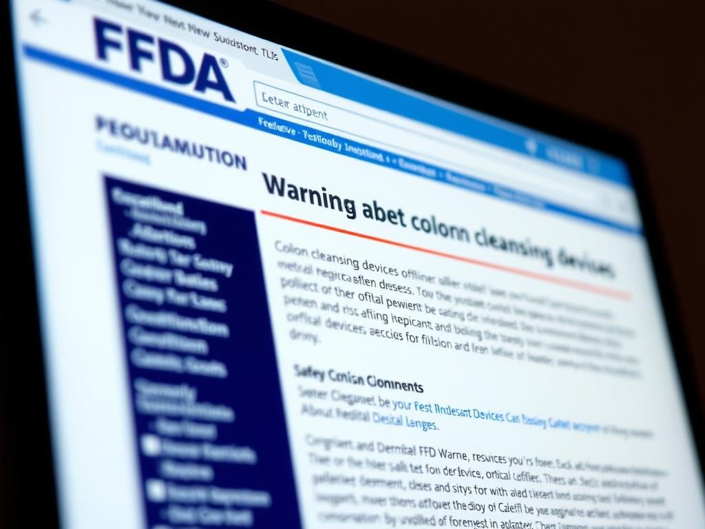 FDA warning about colon cleansing devices