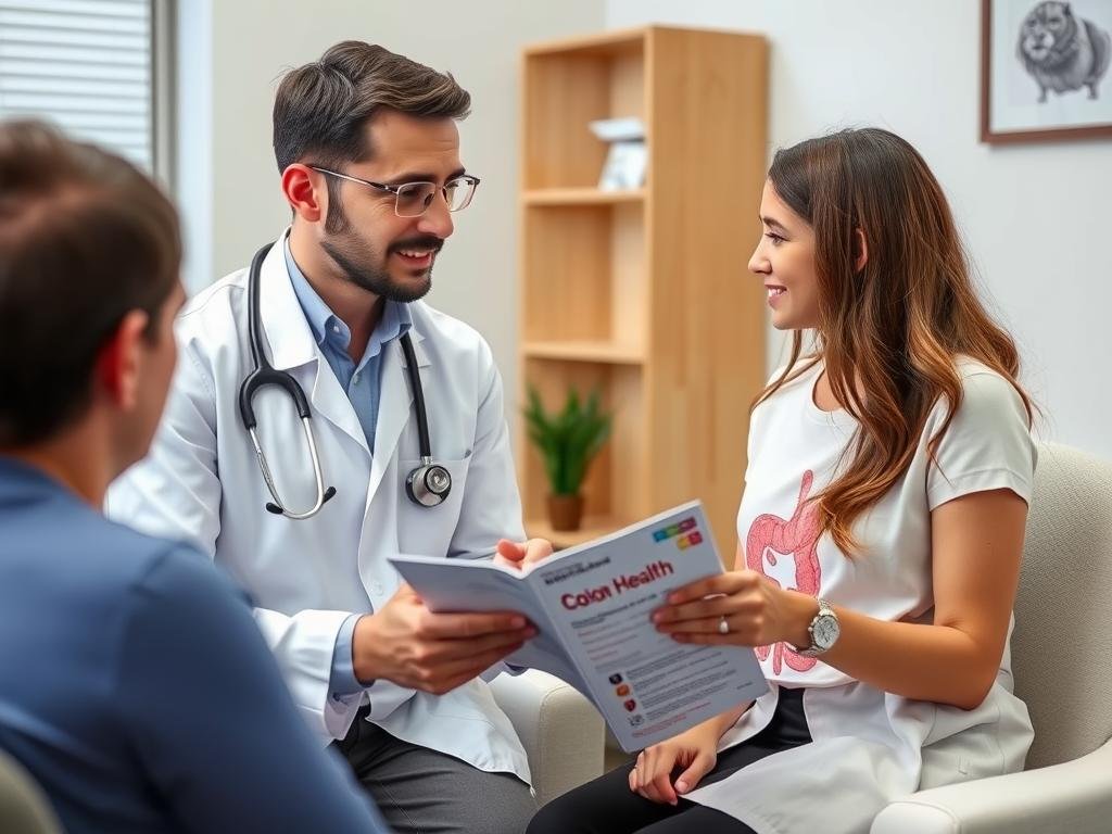 Medical professional discussing safety considerations with a patient