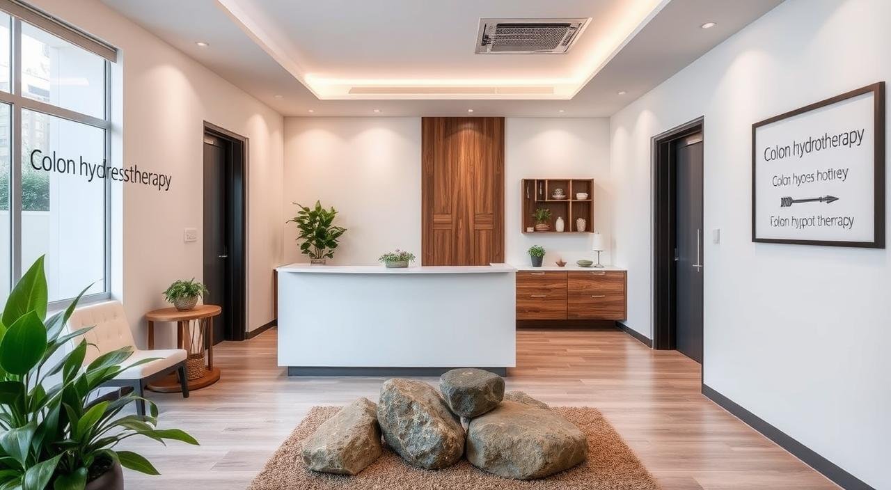 Modern wellness center offering colon hydrotherapy alongside other holistic treatments