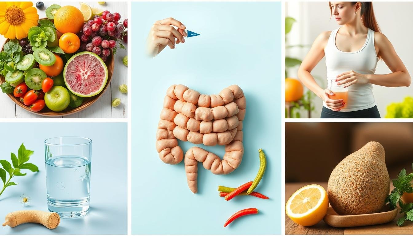 Natural approaches to digestive health including diet, hydration, and exercise