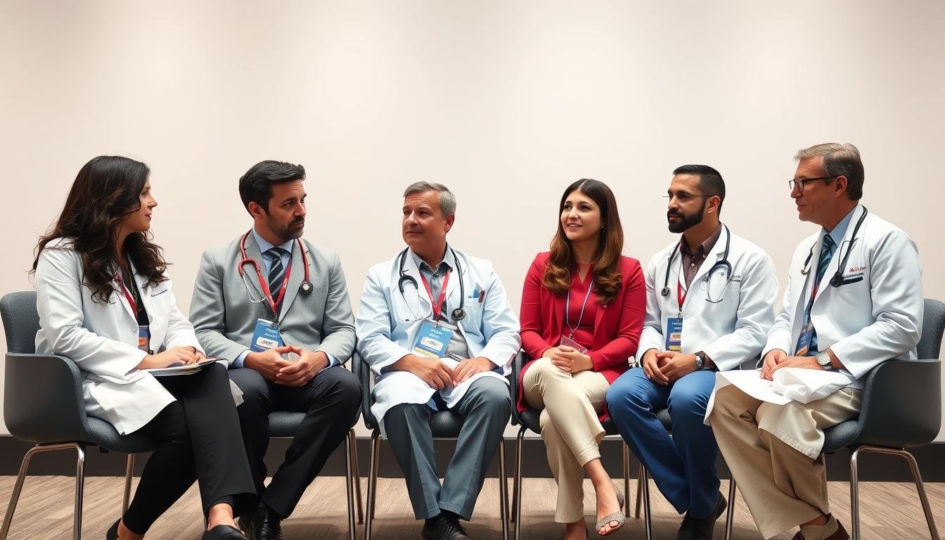 Panel of medical experts discussing colon hydrotherapy