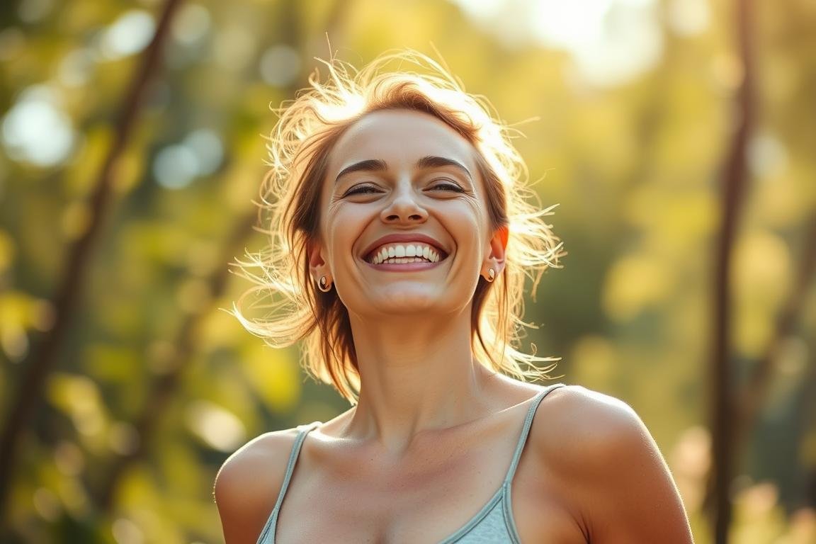 Person experiencing increased energy and wellbeing after Colon Hydrotherapy Person experiencing increased energy and wellbeing after Colon Hydrotherapy