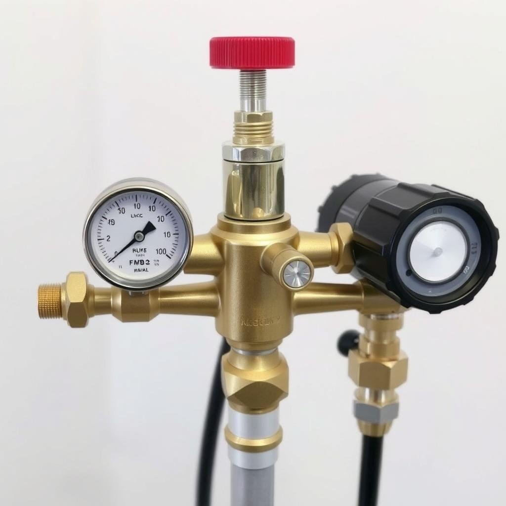 Pressure regulation system of a colon cleansing device