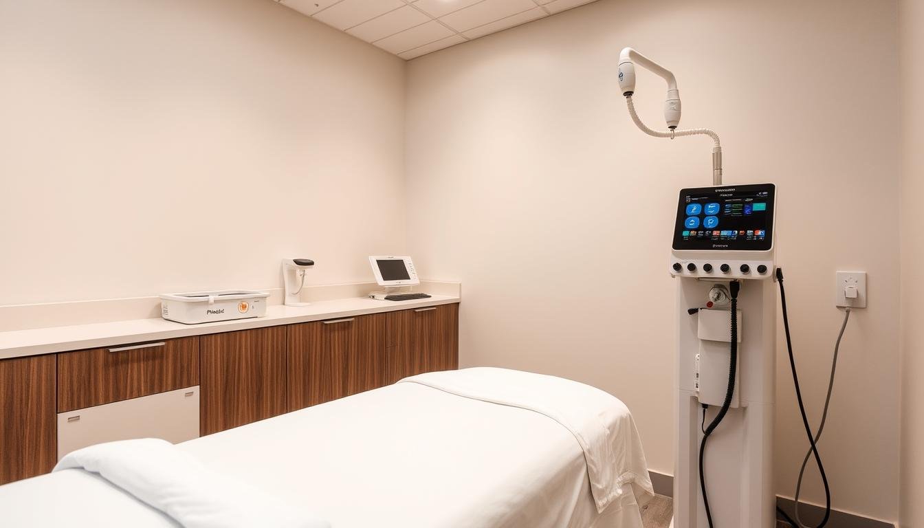 Professional Colon Hydrotherapy equipment in a clean clinical setting