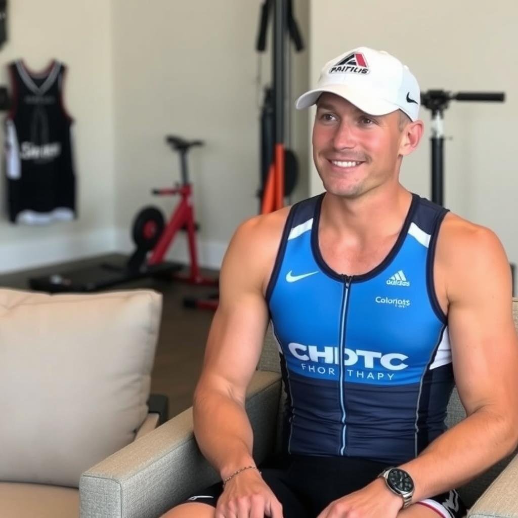 Professional triathlete sharing experience with colon hydrotherapy