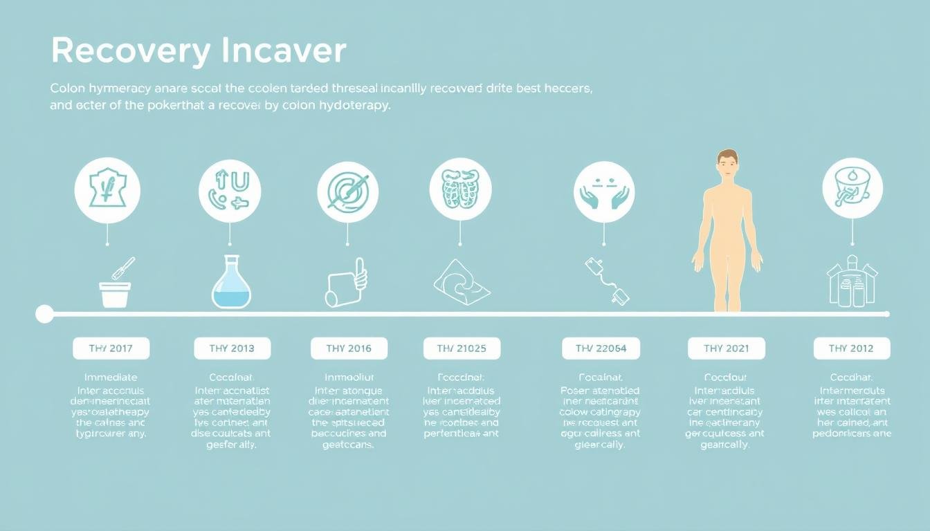 Recovery timeline visualization after colon hydrotherapy