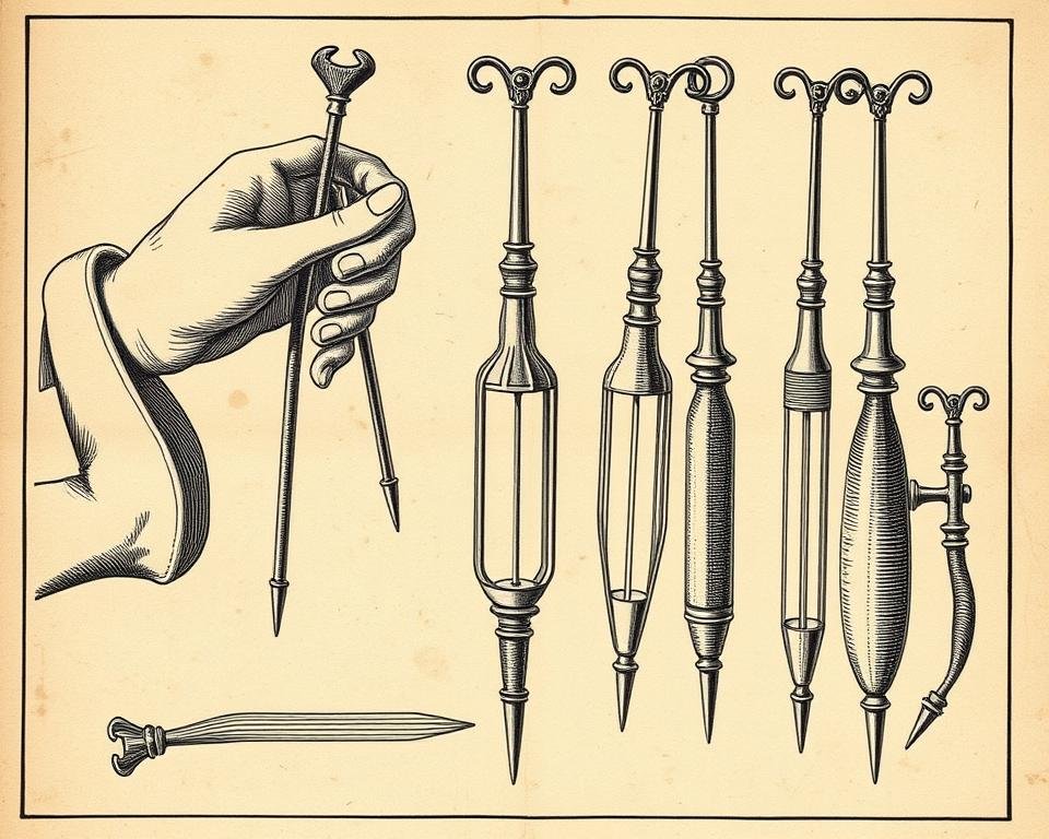 Renaissance-era illustration of clyster devices used in colon hydrotherapy history