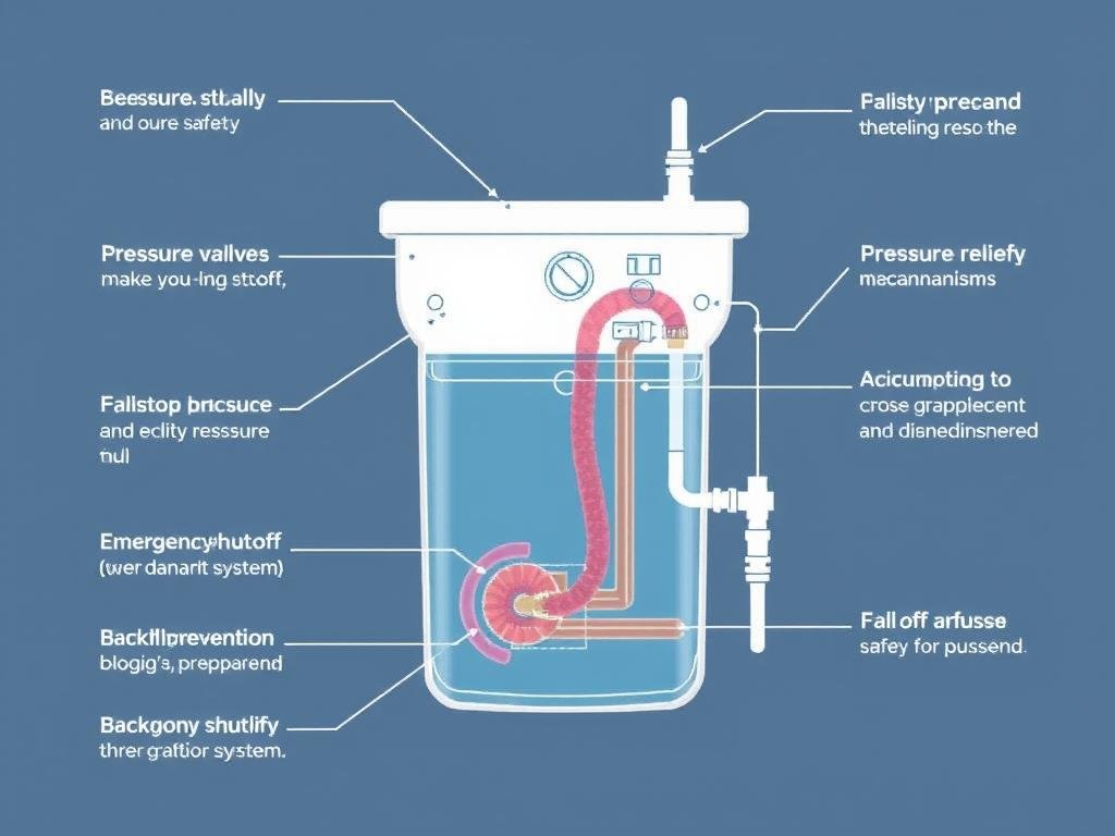 Safety features and failsafe mechanisms in a colon hydrotherapy machine