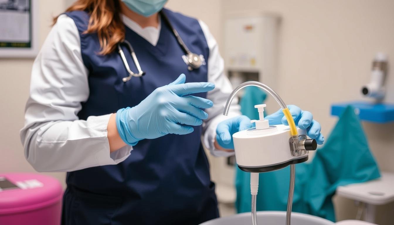 Safety protocols being followed during Colon Hydrotherapy session