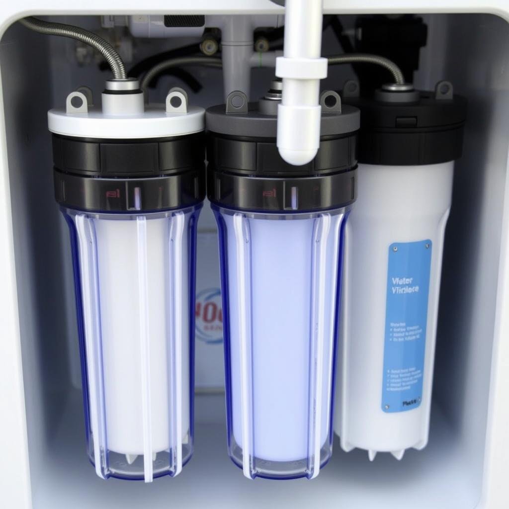 Water filtration system of a colon hydrotherapy machine