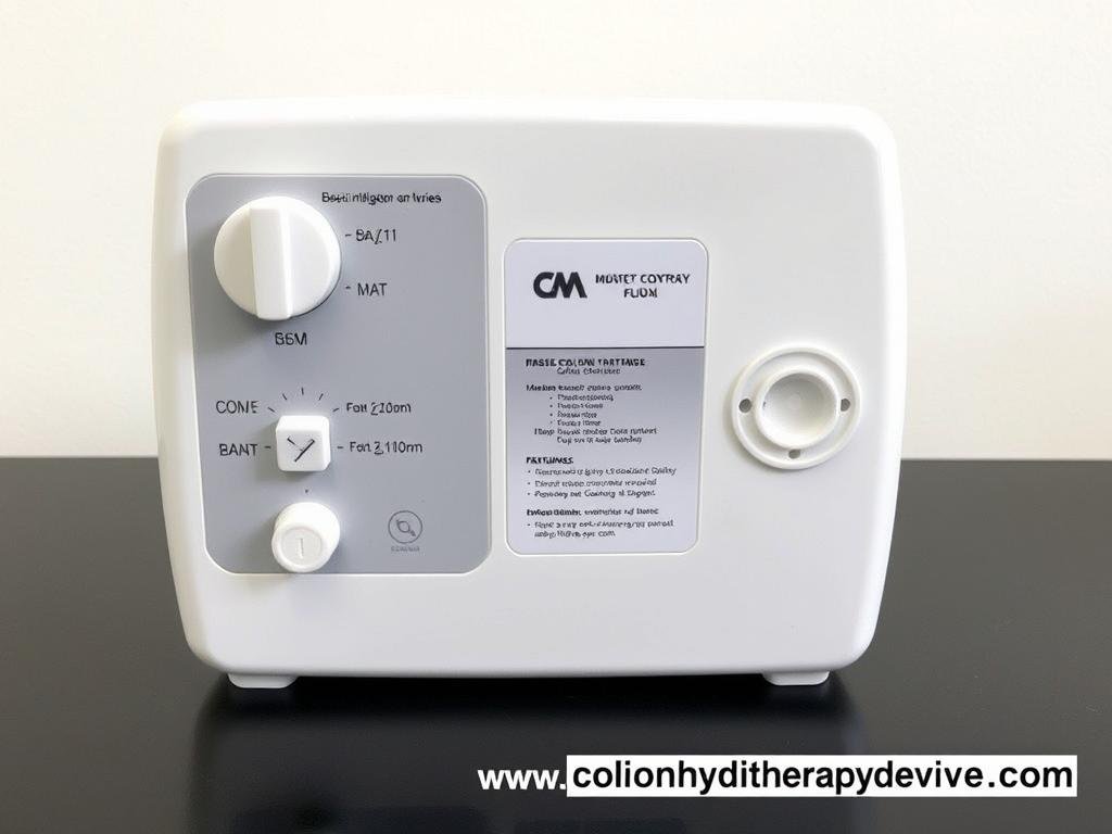 Basic colonic irrigation device with manual controls