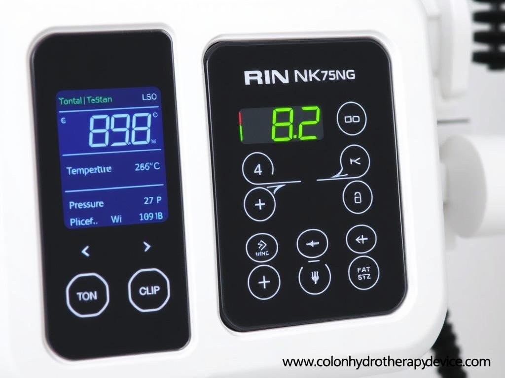 Close-up of the MAIKONG MK-7500 control panel showing temperature and pressure settings