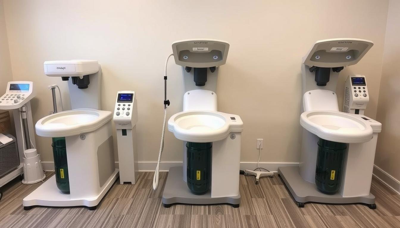 Comparison of different colon hydrotherapy machines