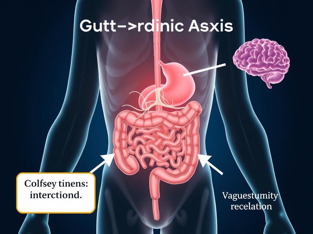 Diagram showing the gut-brain connection and how a Colon Hydrotherapy Machine affects this pathway