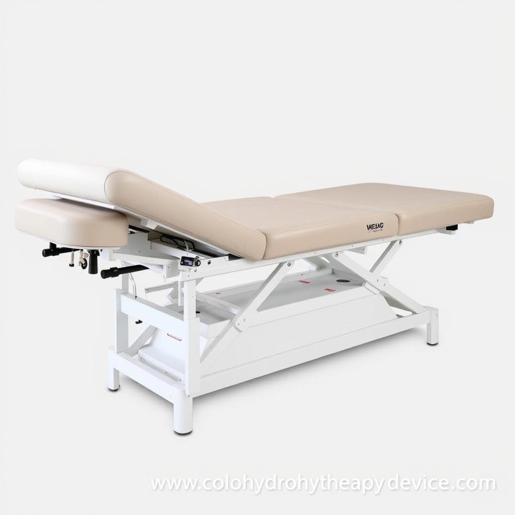 Ergonomic design of colon hydrotherapy bed Ergonomic design of colon hydrotherapy bed